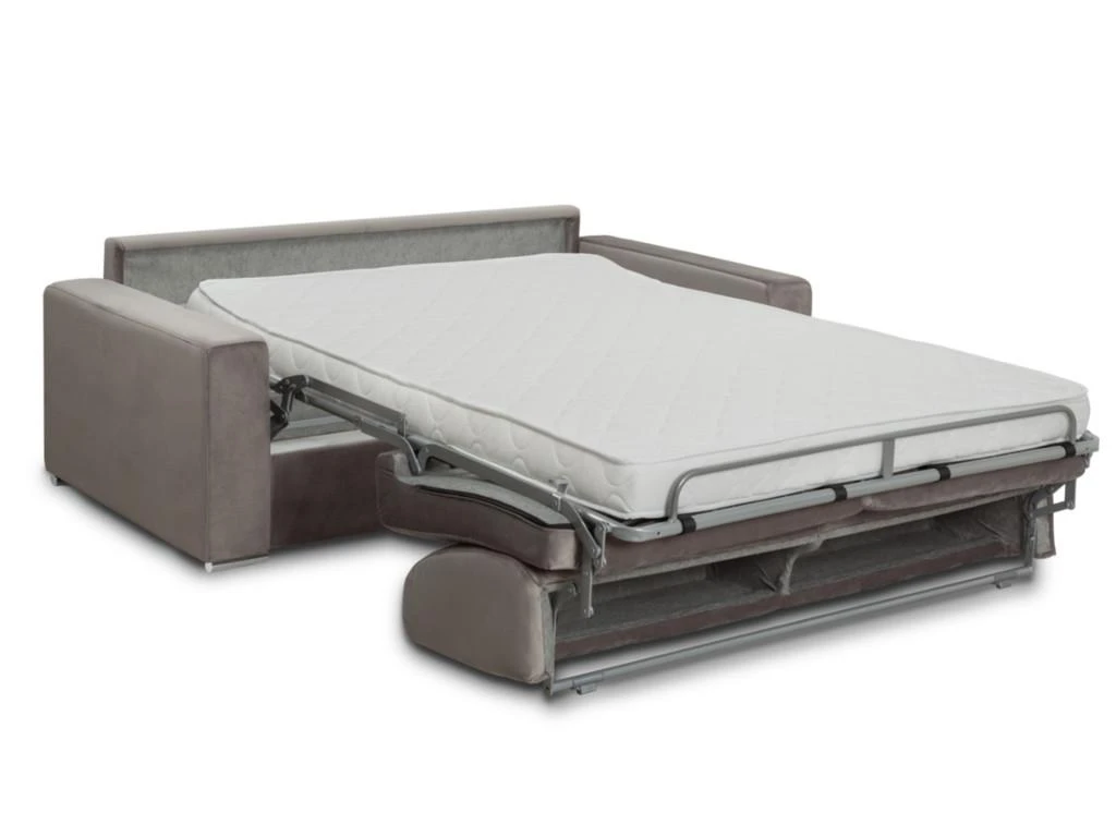 Canapé 3 Places Convertible Express En Velours CALITO - Beige - Couchage Lattes Larges 140 Cm - Matelas 14 Cm Avec Mémoire De Forme DUNLOPILLO 12 Canapé 3 Places Convertible Express En Velours CALITO - Beige - Couchage Lattes Larges 140 Cm - Matelas 14 Cm Avec Mémoire De Forme DUNLOPILLO – Image 10