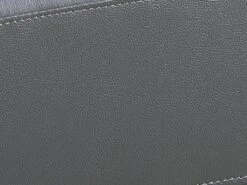 Canapé 2 Places En Cuir HAZEL - Gris -Accueil-Canapé canape 328557