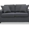 Canapé 2 Places En Tissu YUDO - Gris Anthracite -Accueil-Canapé canape 3574