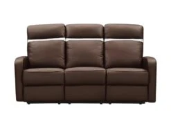 Canapé 3 Places Relax électrique En Cuir ABERDEEN - Marron Et Bande Ivoire 9 Canapé 3 Places Relax électrique En Cuir ABERDEEN - Marron Et Bande Ivoire -Accueil-Canapé canape 366619