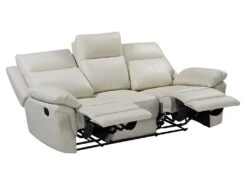 Canapé 3 Places Relax En Cuir De Buffle PAKITA - Ivoire 13 Canapé 3 Places Relax En Cuir De Buffle PAKITA - Ivoire -Accueil-Canapé canape 367495