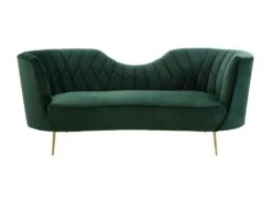 Canapé 3 Places En Velours ADELE - Vert Foncé De Pascal Morabito -Accueil-Canapé canape 369101