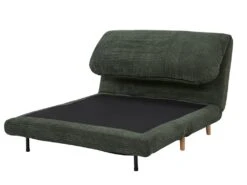 Canapé 2 Places Convertible En Velours Côtelé PALULA - Vert Foncé -Accueil-Canapé canape 380767