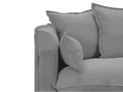 Canapé 3 Places En Tissu RAMSES - Gris -Accueil-Canapé canape 383893