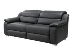 Canapé 3 Places Relax électrique En Cuir ARENA III - Noir -Accueil-Canapé canape 433295