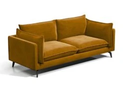 Canapé 3 Places En Velours KESTREL - Jaune Moutarde De Pascal Morabito -Accueil-Canapé canape 438321