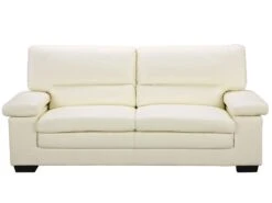 Canapé 3 Places En Cuir De Buffle Ivoire MIMAS II -Accueil-Canapé canape 4428885