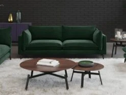 Canapé 3 Places KESTREL En Velours - Vert De Pascal Morabito -Accueil-Canapé canape 443143