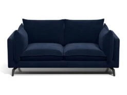 Canapé 2 Places KESTREL En Velours - Bleu Nuit De Pascal Morabito