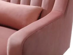 Canapé D'angle MEYREUIL En Velours - Vieux Rose - Angle Gauche -Accueil-Canapé canape 448953