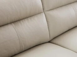 Canapé 3 Places En Cuir FRANCESCA - Taupe -Accueil-Canapé canape 479625