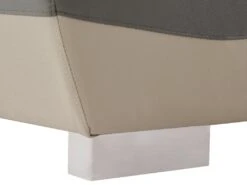 Canapé 3 Places En Cuir FRANCESCA - Taupe -Accueil-Canapé canape 479629