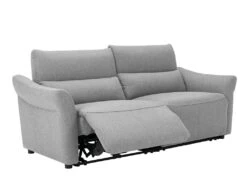 Canapé 3 Places Relax électrique En Tissu RAGNAR - Gris -Accueil-Canapé canape 480621