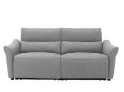 Canapé 3 Places Relax électrique En Tissu RAGNAR - Gris -Accueil-Canapé canape 480631