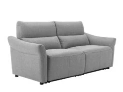 Canapé 3 Places Relax électrique En Tissu RAGNAR - Gris -Accueil-Canapé canape 480633