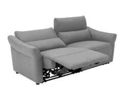 Canapé 3 Places Relax électrique En Tissu RAGNAR - Gris -Accueil-Canapé canape 480635