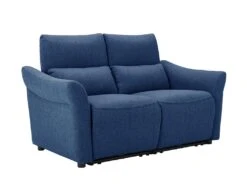 Canapé 2 Places Relax électrique En Tissu RAGNAR - Bleu -Accueil-Canapé canape 480663