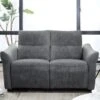 Canapé 2 Places Relax électrique En Tissu RAGNAR - Gris -Accueil-Canapé canape 480689