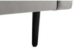 Canapé 3 Places En Velours Gris ESTELA -Accueil-Canapé canape 4837531