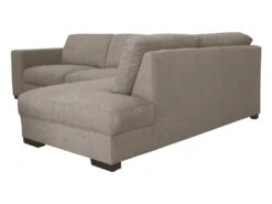 Canapé D'angle Droit En Tissu Beige MESETA -Accueil-Canapé canape 484957