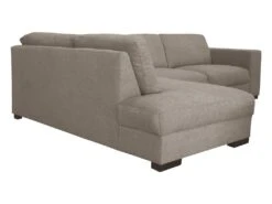 Canapé D'angle Gauche En Tissu Beige MESETA -Accueil-Canapé canape 484967