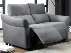 Canapé 2 Places Relax électrique En Tissu RAGNAR - Gris 15 Canapé 2 Places Relax électrique En Tissu RAGNAR - Gris -Accueil-Canapé canape 485505