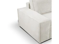 Canapé D'angle Convertible En Velours Côtelé Beige AMELIA De Pascal Morabito - Angle Droit -Accueil-Canapé canape 487093