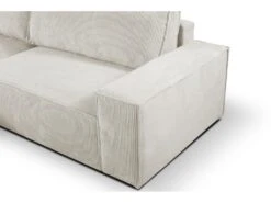 Canapé D'angle Convertible En Velours Côtelé Beige AMELIA De Pascal Morabito - Angle Gauche -Accueil-Canapé canape 487101