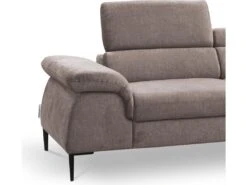 Canapé Grand Angle Convertible En Velours Taupe SEPINA De PASCAL MORABITO - Angle Droit -Accueil-Canapé canape 487261