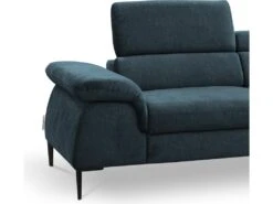 Canapé Grand Angle Convertible En Velours Bleu Nuit SEPINA De PASCAL MORABITO - Angle Droit -Accueil-Canapé canape 487277