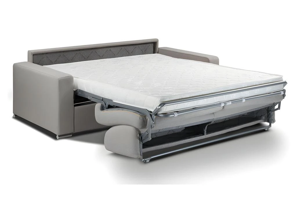 Canapé 3 Places Convertible Express En Tissu CALITO - Anthracite - Couchage 140 Cm - Matelas 14 Cm 4 Canapé 3 Places Convertible Express En Tissu CALITO - Anthracite - Couchage 140 Cm - Matelas 14 Cm – Image 2