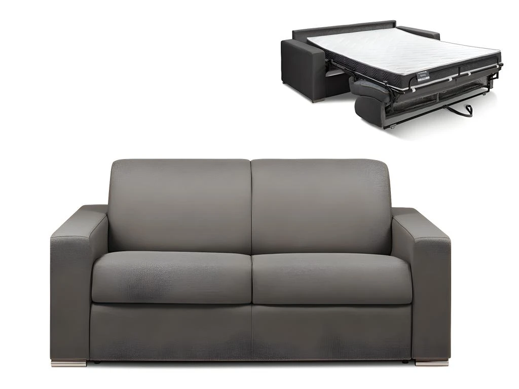Canapé 2 Places Convertible Express En Tissu CALITO - Anthracite - Couchage Lattes Larges 120 Cm - Matelas 16 Cm Avec Mousse à Mémoire De Forme DUNLOPILLO 3 Canapé 2 Places Convertible Express En Tissu CALITO - Anthracite - Couchage Lattes Larges 120 Cm - Matelas 16 Cm Avec Mousse à Mémoire De Forme DUNLOPILLO