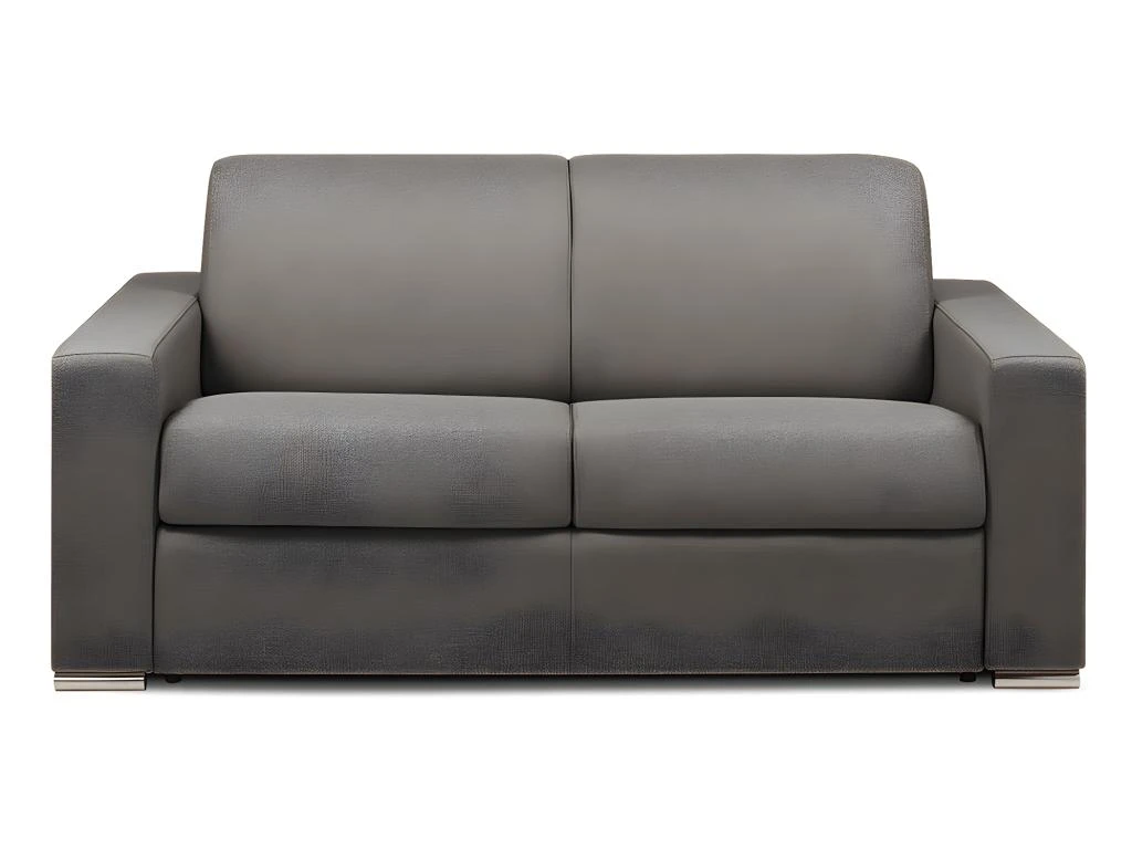 Canapé 2 Places Convertible Express En Tissu CALITO - Anthracite - Couchage Lattes Larges 120 Cm - Matelas 16 Cm Avec Mousse à Mémoire De Forme DUNLOPILLO 5 Canapé 2 Places Convertible Express En Tissu CALITO - Anthracite - Couchage Lattes Larges 120 Cm - Matelas 16 Cm Avec Mousse à Mémoire De Forme DUNLOPILLO – Image 3