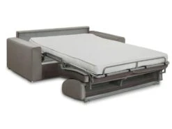 Canapé 3 Places Convertible Express En Velours CALITO - Bleu Nuit - Couchage 140 Cm - Matelas 14 Cm -Accueil-Canapé canape 490325