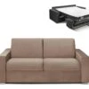 Canapé 3 Places Convertible Express En Velours CALITO - Beige - Couchage 140 Cm - Matelas 16 Cm Avec Mousse à Mémoire De Forme DUNLOPILLO 1 Canapé 3 Places Convertible Express En Velours CALITO - Beige - Couchage 140 Cm - Matelas 16 Cm Avec Mousse à Mémoire De Forme DUNLOPILLO -Accueil-Canapé canape 490427