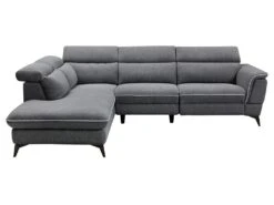 Canapé D'angle Gauche Relax électrique En Tissu Gris COPOLI 12 Canapé D'angle Gauche Relax électrique En Tissu Gris COPOLI -Accueil-Canapé canape 497565