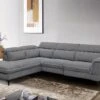 Canapé D'angle Gauche Relax électrique En Tissu Gris COPOLI 2 Canapé D'angle Gauche Relax électrique En Tissu Gris COPOLI -Accueil-Canapé canape 497569