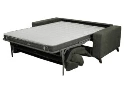 Canapé 3 Places Convertible Express En Tissu MONTASI - Vert - Couchage 140 Cm - Matelas DUNLOPILLO 14 Cm Avec Mémoire De Forme -Accueil-Canapé canape 499355