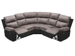 Canapé D'angle Relax Gris Et Noir En Microfibre Et Simili TOLZANO 19 Canapé D'angle Relax Gris Et Noir En Microfibre Et Simili TOLZANO -Accueil-Canapé canape 501215