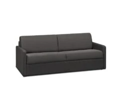 Canapé 4 Places Convertible Express En Tissu CALIFE - Gris - Couchage à Lattes Larges 160 Cm - Matelas 14 Cm -Accueil-Canapé canape 503649