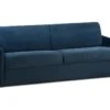 Canapé 4 Places Convertible Express En Velours CALIFE - Bleu Nuit - Couchage à Lattes Larges 160 Cm - Matelas 14 Cm 1 Canapé 4 Places Convertible Express En Velours CALIFE - Bleu Nuit - Couchage à Lattes Larges 160 Cm - Matelas 14 Cm -Accueil-Canapé canape 503811