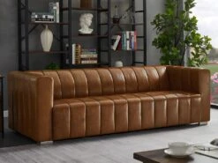 Canapé 3 Places 100% Cuir PARATU - Cuir Vintage 15 Canapé 3 Places 100% Cuir PARATU - Cuir Vintage -Accueil-Canapé canape 504667