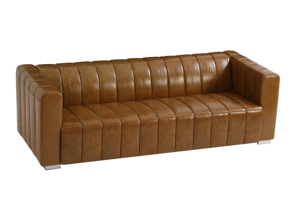 Canapé 3 Places 100% Cuir PARATU - Cuir Vintage 4 Canapé 3 Places 100% Cuir PARATU - Cuir Vintage – Image 2