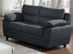 Canapé 2 Places MANOA En Tissu - Anthracite