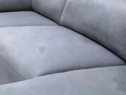 Canapé D'angle Panoramique Droit Relax électrique Modulable En Tissu Gris CAMBODIA -Accueil-Canapé canape 513527