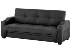 Canapé Convertible Clic Clac En Simili MIRELLA - Noir -Accueil-Canapé canape 5230261