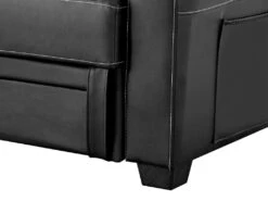 Canapé Convertible Clic Clac En Simili MIRELLA - Noir -Accueil-Canapé canape 5230267