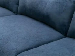 Canapé D'angle Gauche Relax électrique En Tissu Bleu NERUDA -Accueil-Canapé canape 579027