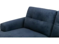 Canapé D'angle Gauche Relax électrique En Tissu Bleu NERUDA -Accueil-Canapé canape 579029