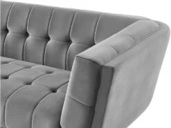 Canapé 3 Places SAMANTHA II En Velours - Gris -Accueil-Canapé canape 667361